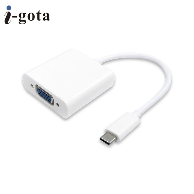i-gota  VGA 轉 Type.C1080p 高畫質影像轉接器 for Apple MAC系列