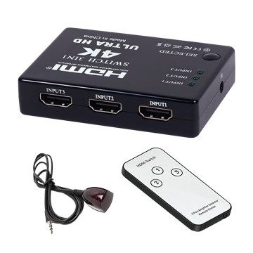 伽利略 HDMI 影音切換器 3進1出 + 遙控器