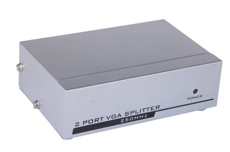 VGA 螢幕分配器 1進2出 250MHZ(鐵製)