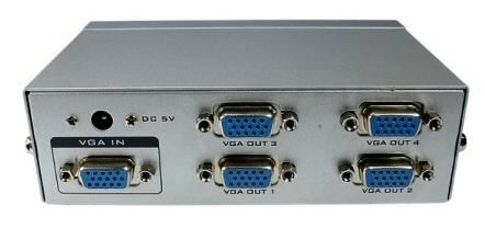 VGA 螢幕分配器 1進4出 250MHZ(鐵製)