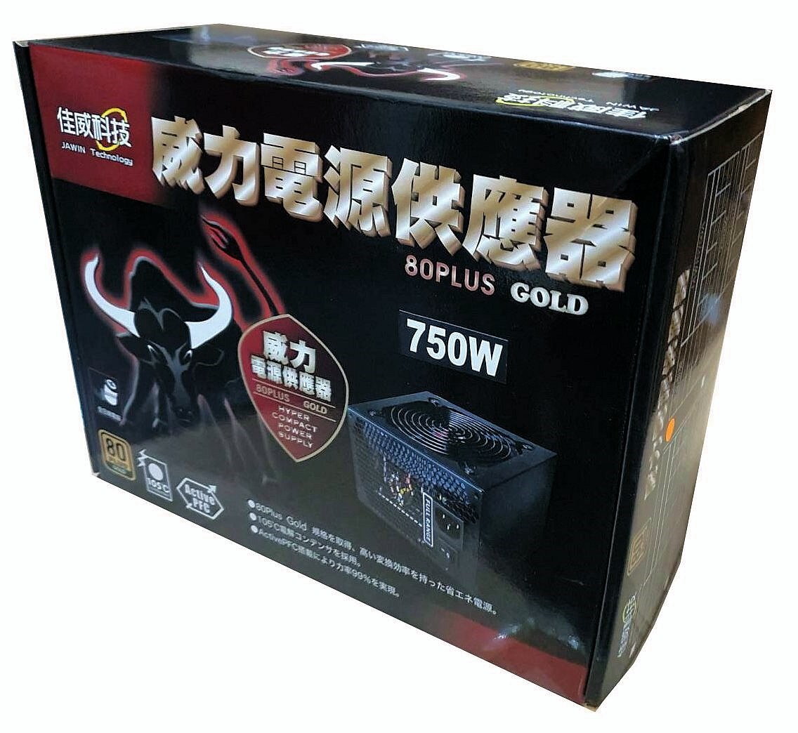 威力750W 電源供應器-金牌