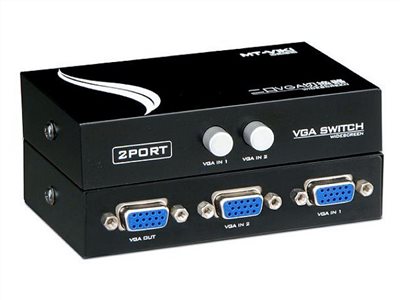 MT-15-2CF 2進1出 VGA按扭式 切換器