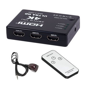 伽利略 HDMI 影音切換器 3進1出 + 遙控器