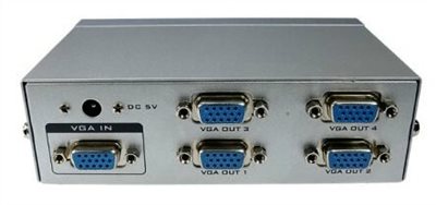 VGA 螢幕分配器 1進4出 250MHZ(鐵製)